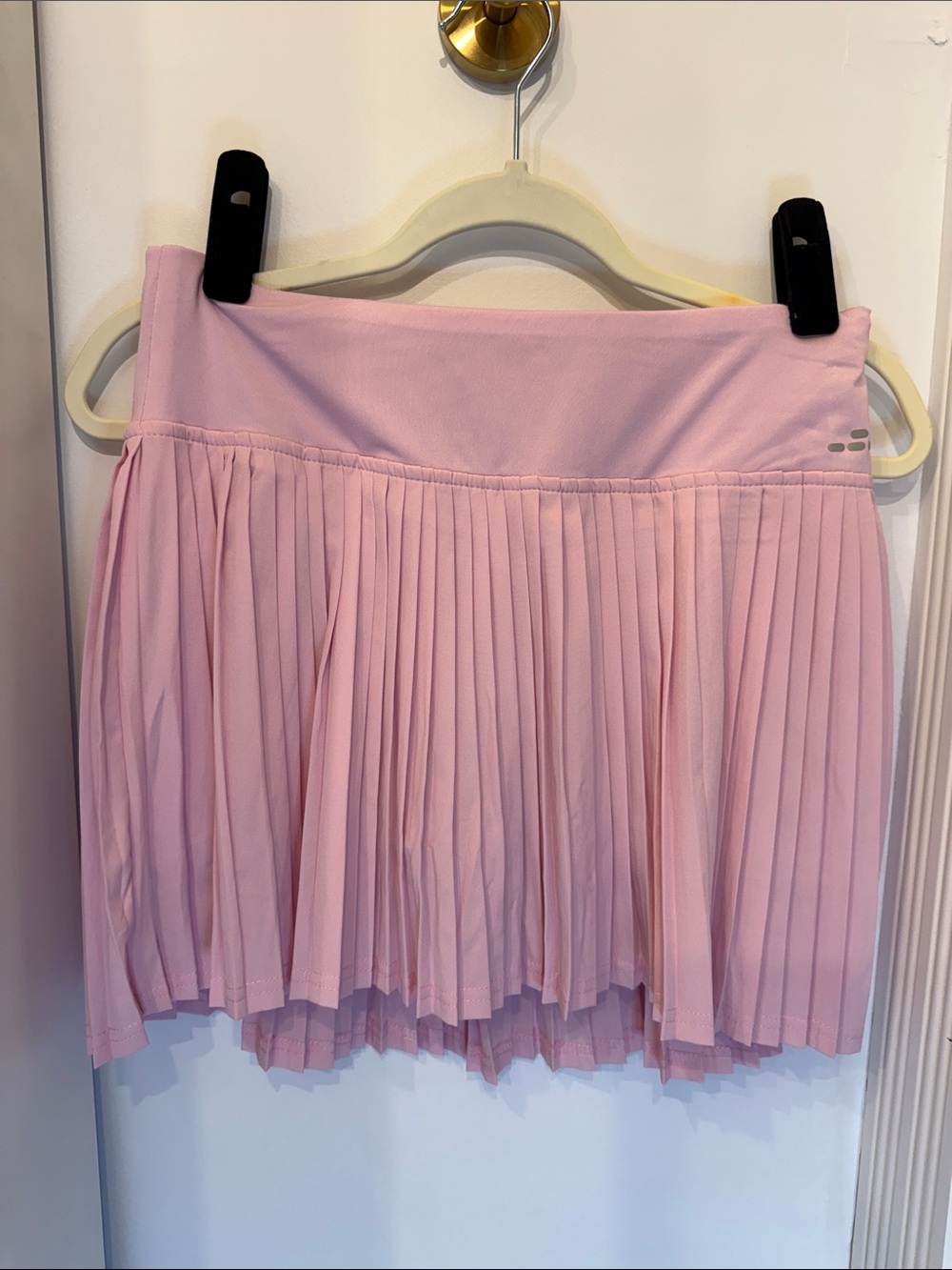 Pleated Light Pink Women's tennis skort with pockets